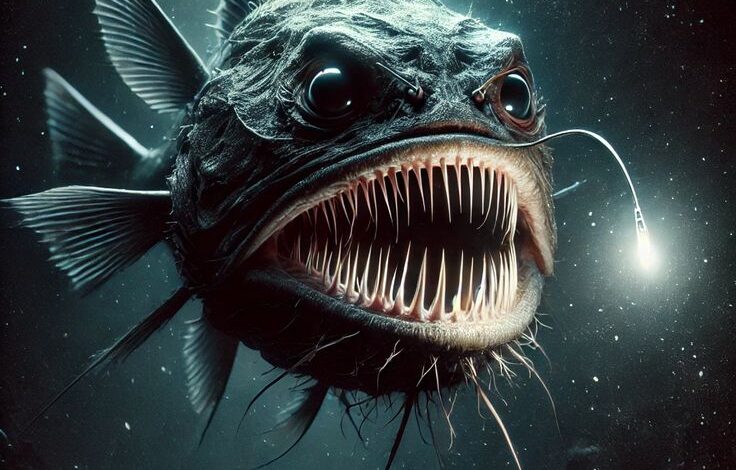 Black Seadevil, A Rare Deep-Sea Fish, Spotted Swimming Near Ocean’s Surface